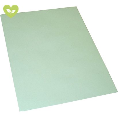 Cartellina semplice senza stampa, 24,5 x 34 cm, Cartoncino manilla riciclato 190 g/m², Verde (confezione 100 pezzi)