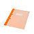 Cartelline a 3 lembi con fori, 24,5 x 33 cm, Cartoncino plastificato 300 g/m², Arancione (confezione 10 pezzi) - 1