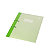 Cartelline a 3 lembi con fori, 24,5 x 33 cm, Cartoncino plastificato 300 g/m², Verde (confezione 10 pezzi) - 1