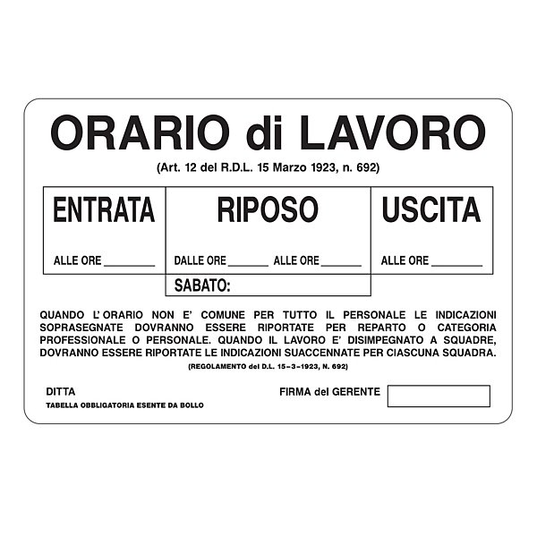 Cartello bombole vuote in alluminio 300x200 mm - 50