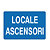 Cartello informativo locale ascensori in alluminio 300 x 200  mm - 1