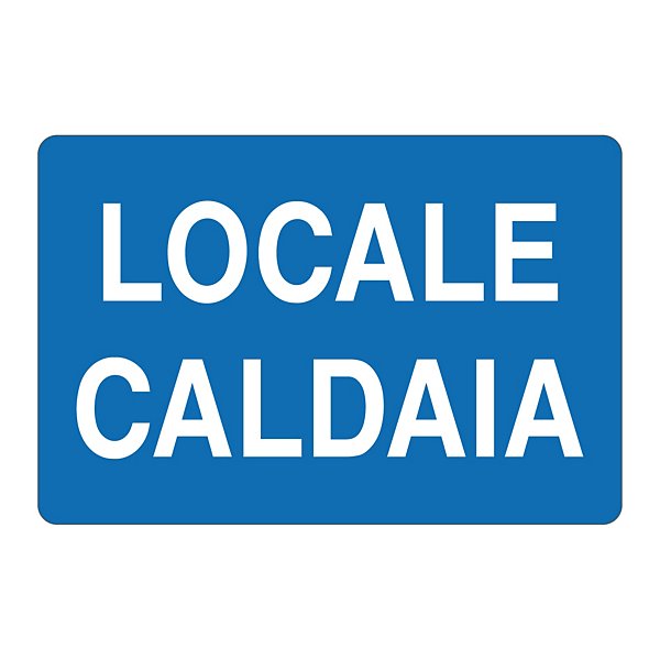 Cartello informativo locale contatori in alluminio 300 x 200  mm - 40