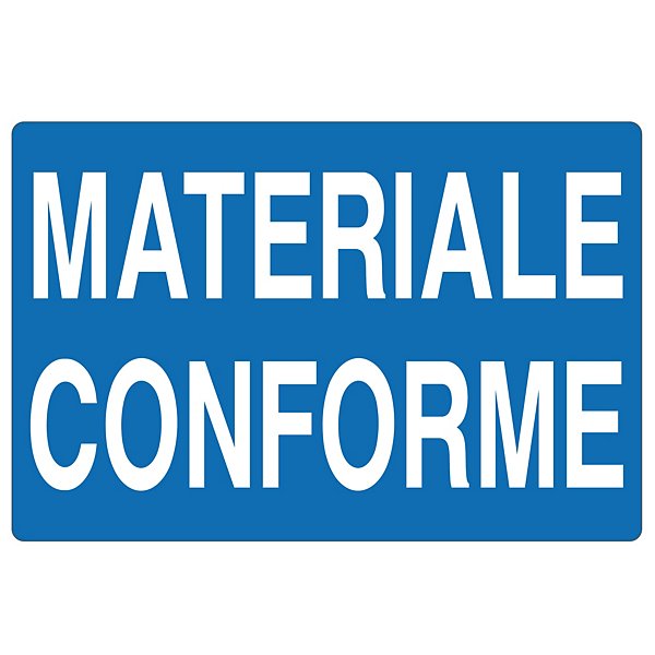 Cartello informativo magazzino prodotti finiti in alluminio 500 x 333  mm - 58