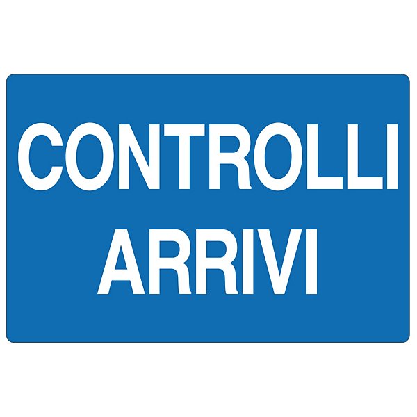 Cartello informativo magazzino prodotti finiti in alluminio 500 x 333  mm - 12