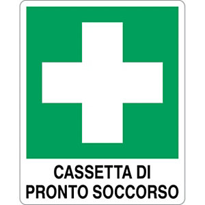 Cartello segnaletico Cassetta di pronto soccorso, Alluminio, Non adesivo, 25 x 31 cm