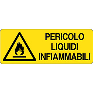 Cartello segnaletico Pericolo liquidi infiammabili, Alluminio, Non adesivo, 33,3 x 12,5 cm Cartello segnaletico Pericolo liquidi infiammabili, Alluminio, Non adesivo, 33,3 x 12,5 cm