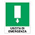 Cartello uscita emergenza a sinistra in alluminio 250x310 mm - 3