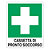 Cartello uscita emergenza a sinistra in alluminio 250x310 mm - 4