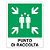 Cartello uscita emergenza a sinistra in alluminio 250x310 mm - 5