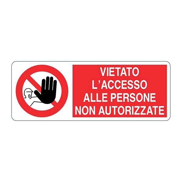 Cartello vietato riparare o registrare durante il moto in alluminio 333x125 mm - 2