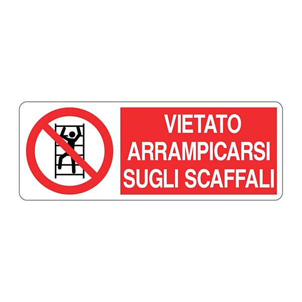 Cartello vietato riparare o registrare durante il moto in alluminio 333x125 mm - 4