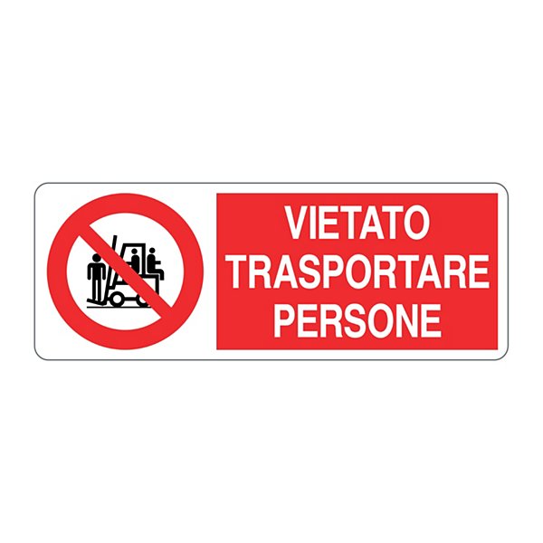 Cartello vietato riparare o registrare durante il moto in alluminio 333x125 mm - 9