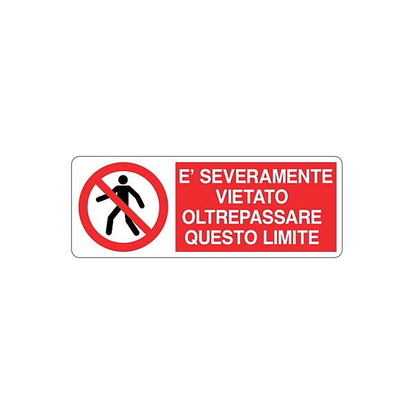 Cartello vietato riparare o registrare durante il moto in alluminio 333x125 mm - 11