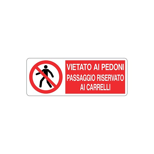 Cartello vietato riparare o registrare durante il moto in alluminio 333x125 mm - 12