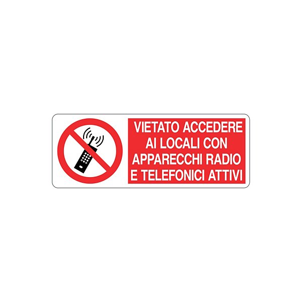 Cartello vietato riparare o registrare durante il moto in alluminio 333x125 mm - 13