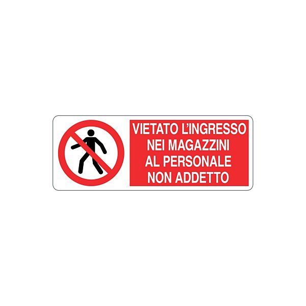Cartello vietato riparare o registrare durante il moto in alluminio 333x125 mm - 15