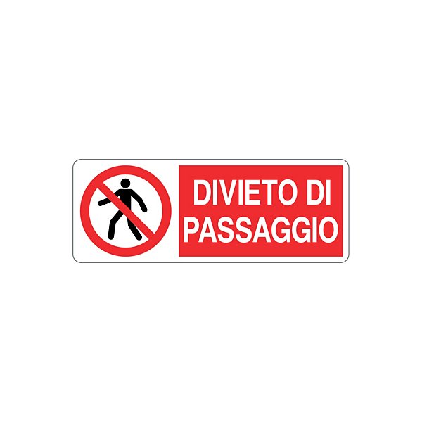 Cartello vietato riparare o registrare durante il moto in alluminio 333x125 mm - 16