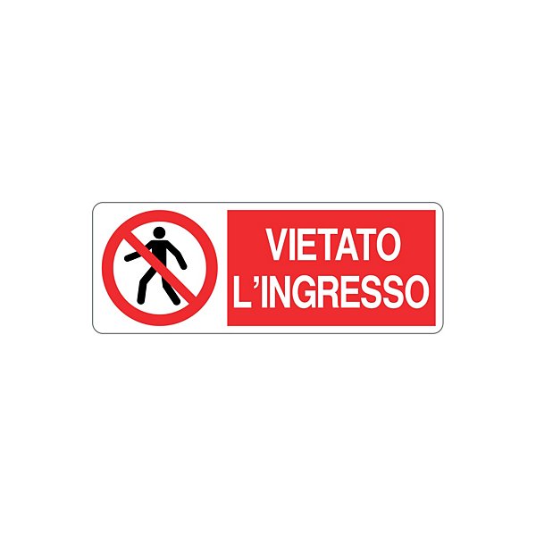 Cartello vietato riparare o registrare durante il moto in alluminio 333x125 mm - 21