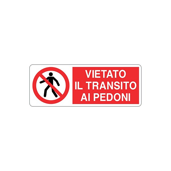 Cartello vietato riparare o registrare durante il moto in alluminio 333x125 mm - 23