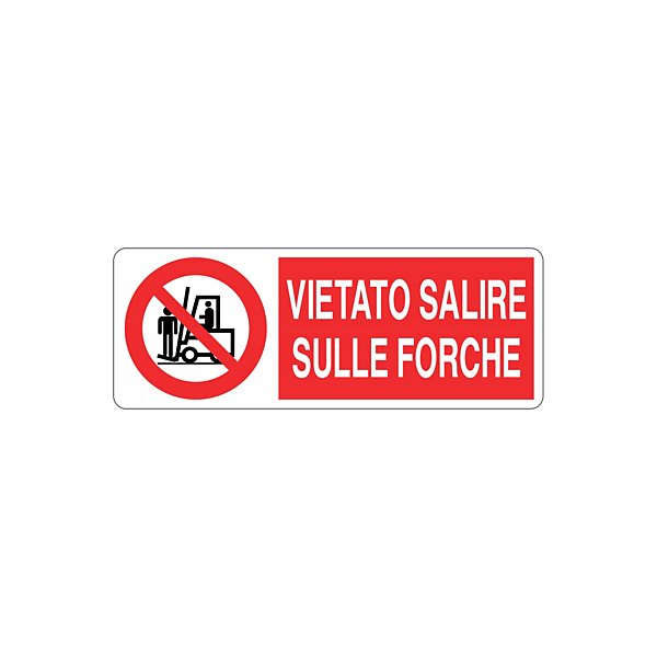 Cartello vietato riparare o registrare durante il moto in alluminio 333x125 mm - 24