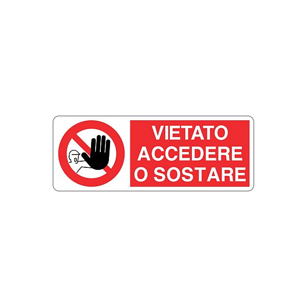 Cartello vietato riparare o registrare durante il moto in alluminio 333x125 mm - 26
