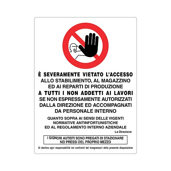 Cartello vietato riparare o registrare durante il moto in alluminio 333x125 mm - 27
