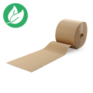 Carton ondulé 450 g/m², rouleau de 50 m largeur 50 cm Carton ondulé 450 g/m², rouleau de 50 m largeur 50 cm
