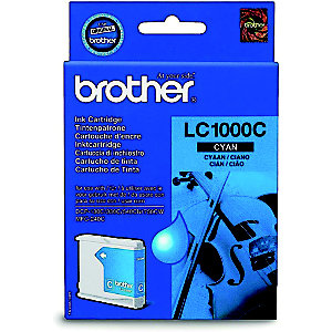 Cartouche Brother LC1000C cyan pour imprimantes jet d'encre