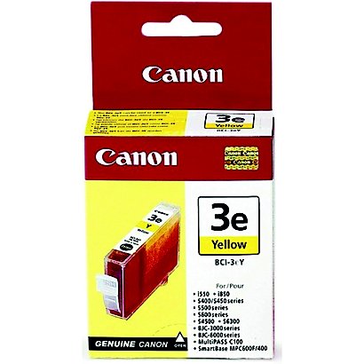 Cartouche Canon BCI-3eY jaune pour imprimantes jet d'encre