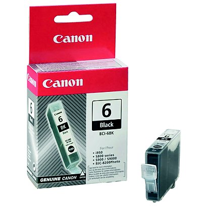 Cartouche Canon BCI-6BK noir pour imprimantes jet d'encre