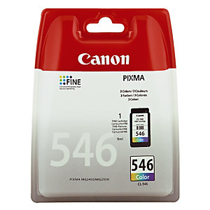 Cartouche Canon CL 546 couleurs (cyan + magenta + jaune) pour imprimantes jet d'encre