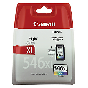 Cartouche Canon CL 546 XL couleurs (cyan + magenta + jaune) pour imprimantes jet d'encre Cartouche Canon CL 546 XL couleurs (cyan + magenta + jaune) pour imprimantes jet d'encre
