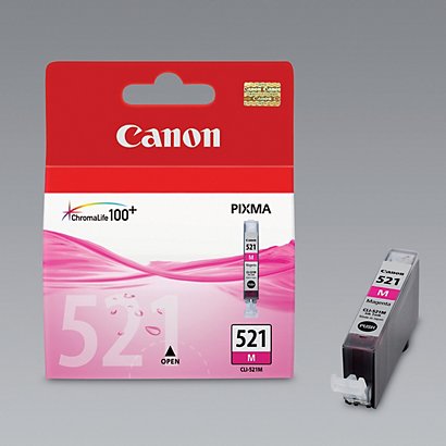 Cartouche Canon CLI 521M magenta pour imprimantes jet d'encre