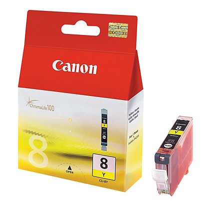 Cartouche Canon CLI 8Y jaune pour imprimantes jet d'encre