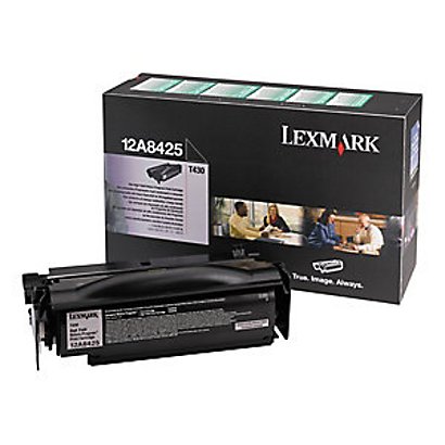 Cartouche encre Authentique LEXMARK 12A8425 noir pour imprimante laser
