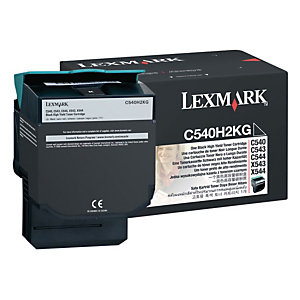 Cartouche encre Authentique LEXMARK C540N noir pour imprimante laser