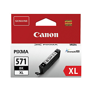 Cartouche encre Canon CLI-571 BK XL noir pour imprimante jet d'encre
