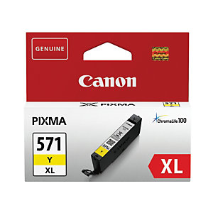 Cartouche encre Canon CLI-571 XL jaune pour imprimante jet d'encre