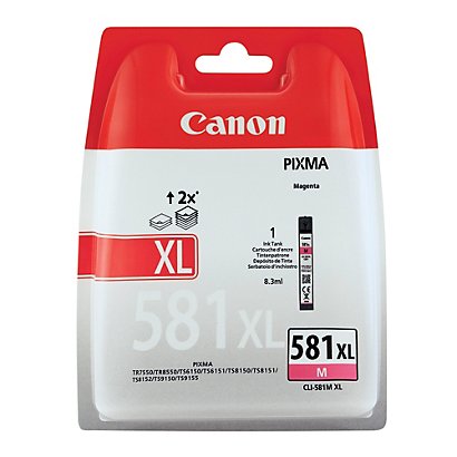 Cartouche d'encre Canon CLI-581 XL M magenta pour imprimantes jet d'encre