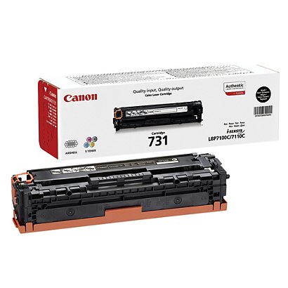 Cartouche encre Canon CRG 731 BK noir pour imprimante laser