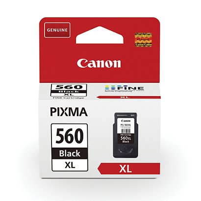 Cartouche encre Canon PG-560XL noir pour imprimante jet d'encre