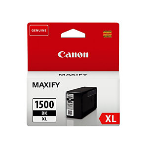 Cartouche d'encre Canon PGI-1500XL BK Maxify noire pour imprimantes jet d'encre