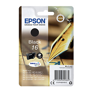 Cartouche d'encre Epson 16 N Stylo noire pour imprimantes jet d'encre