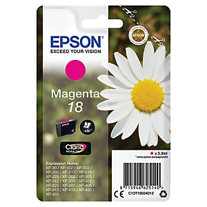 Cartouche d'encre Epson 18 magenta pour imprimantes jet d'encre