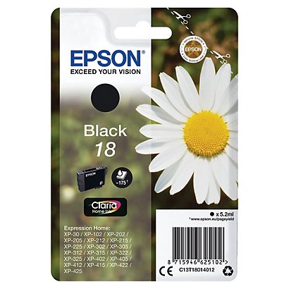 Cartouche d'encre Epson 18 noire pour imprimantes jet d'encre