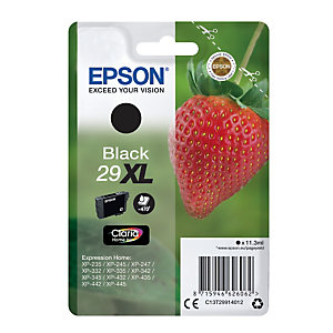 Cartouche d'encre Epson 29 XL  N Fraise noire pour imprimantes jet d'encre