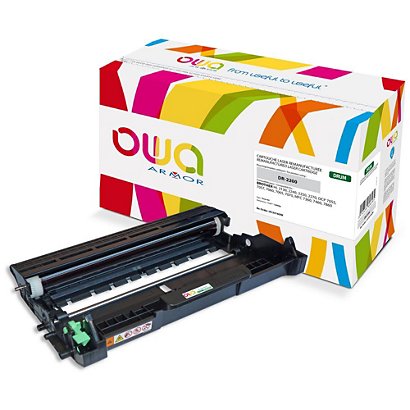 Cartouche encre Remanufacturée OWA compatible Brother DR-2200 noir pour imprimante laser