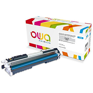 Cartouche encre Remanufacturée OWA compatible HP 130A CF351A cyan pour imprimante laser