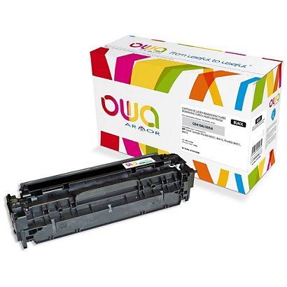 Cartouche encre Remanufacturée OWA compatible HP 305A CE410A noir pour imprimante laser