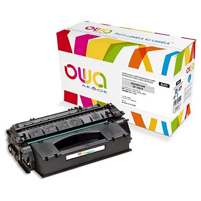 Cartouche encre Remanufacturée OWA compatible HP 49X Q5949X noir pour imprimante laser
